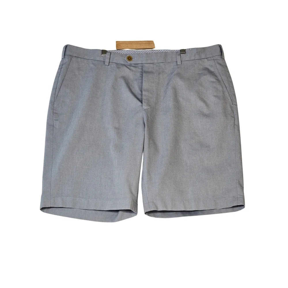 Brooks‎ Brothers 1818 Mens Blue Oxford Cloth Flat Front Shorts Size 39W New Golf
